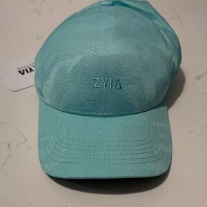 ZYIA turquoise camo mesh hat